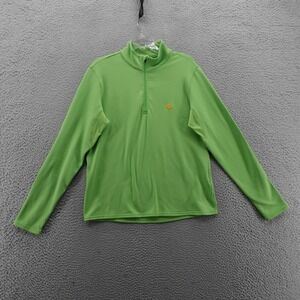 Pearl Izumi Long Sleeve 1/4 Zip Pullover Medium Green Mens Running‎ Athletic